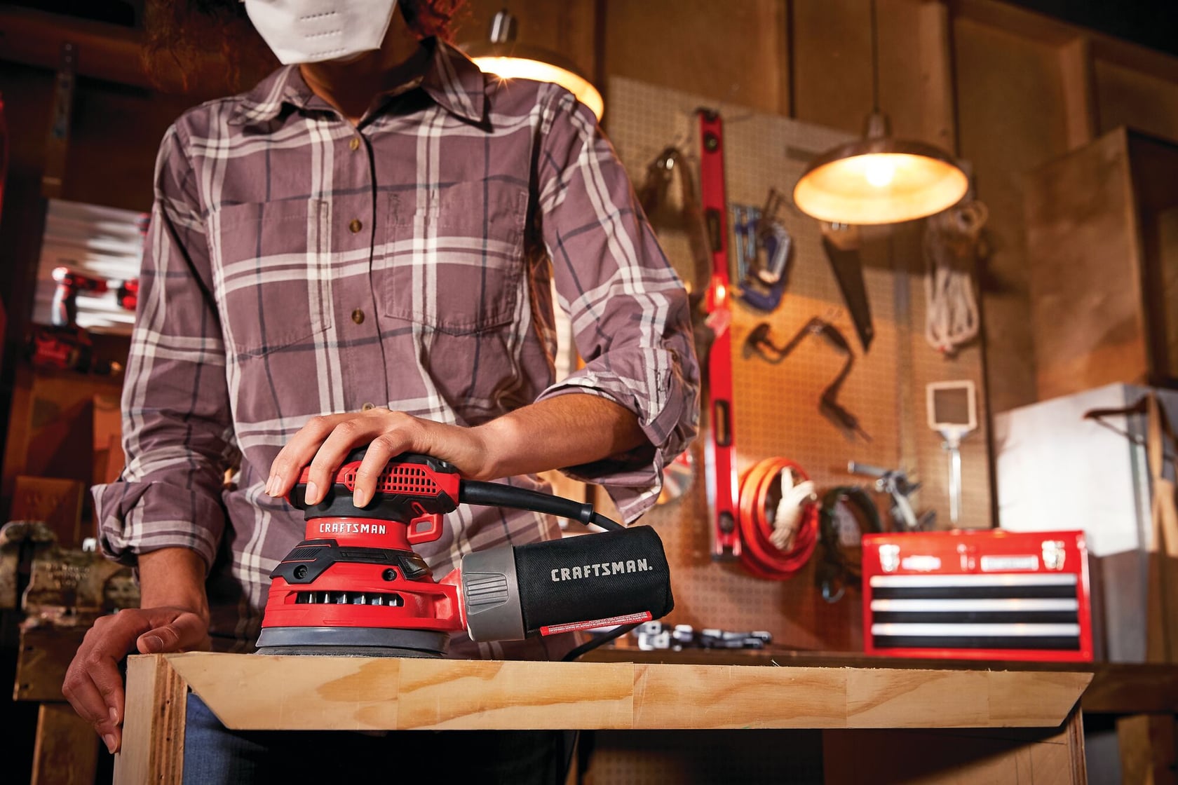 View of CRAFTSMAN Sander  being used by consumer