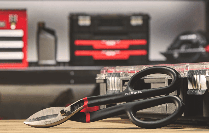 CRAFTSMAN All Purpose tin snips in garage environment