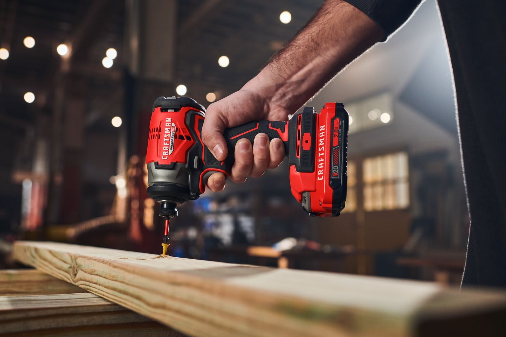View of CRAFTSMAN Drills: Impact Driver  being used by consumer