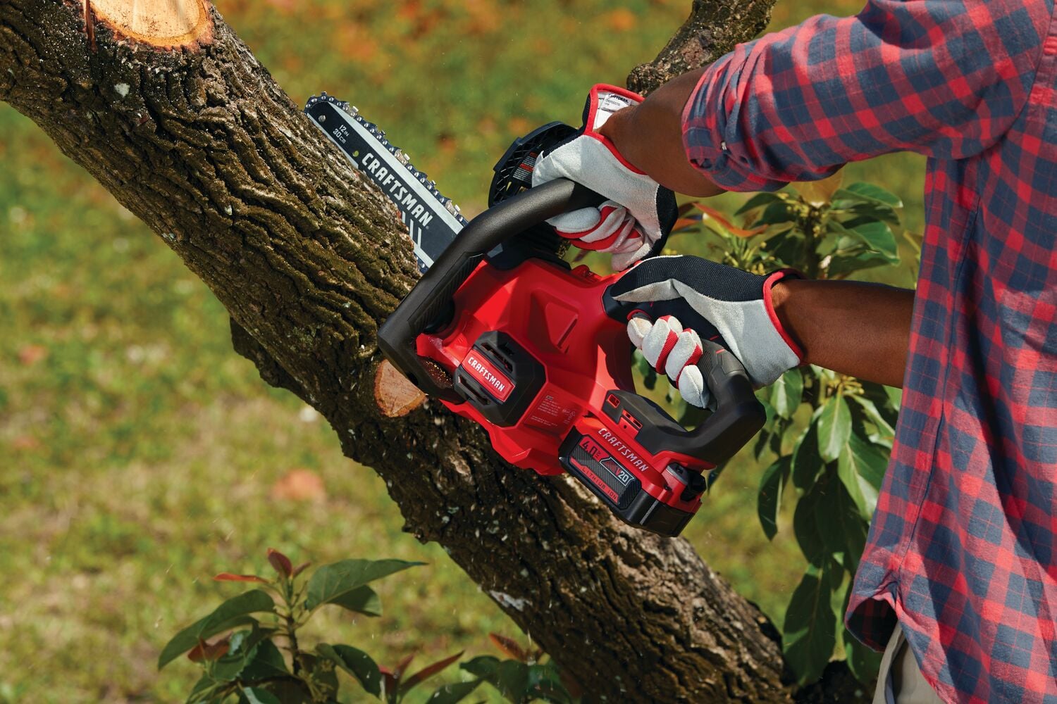 View of CRAFTSMAN Chain Saws  being used by consumer