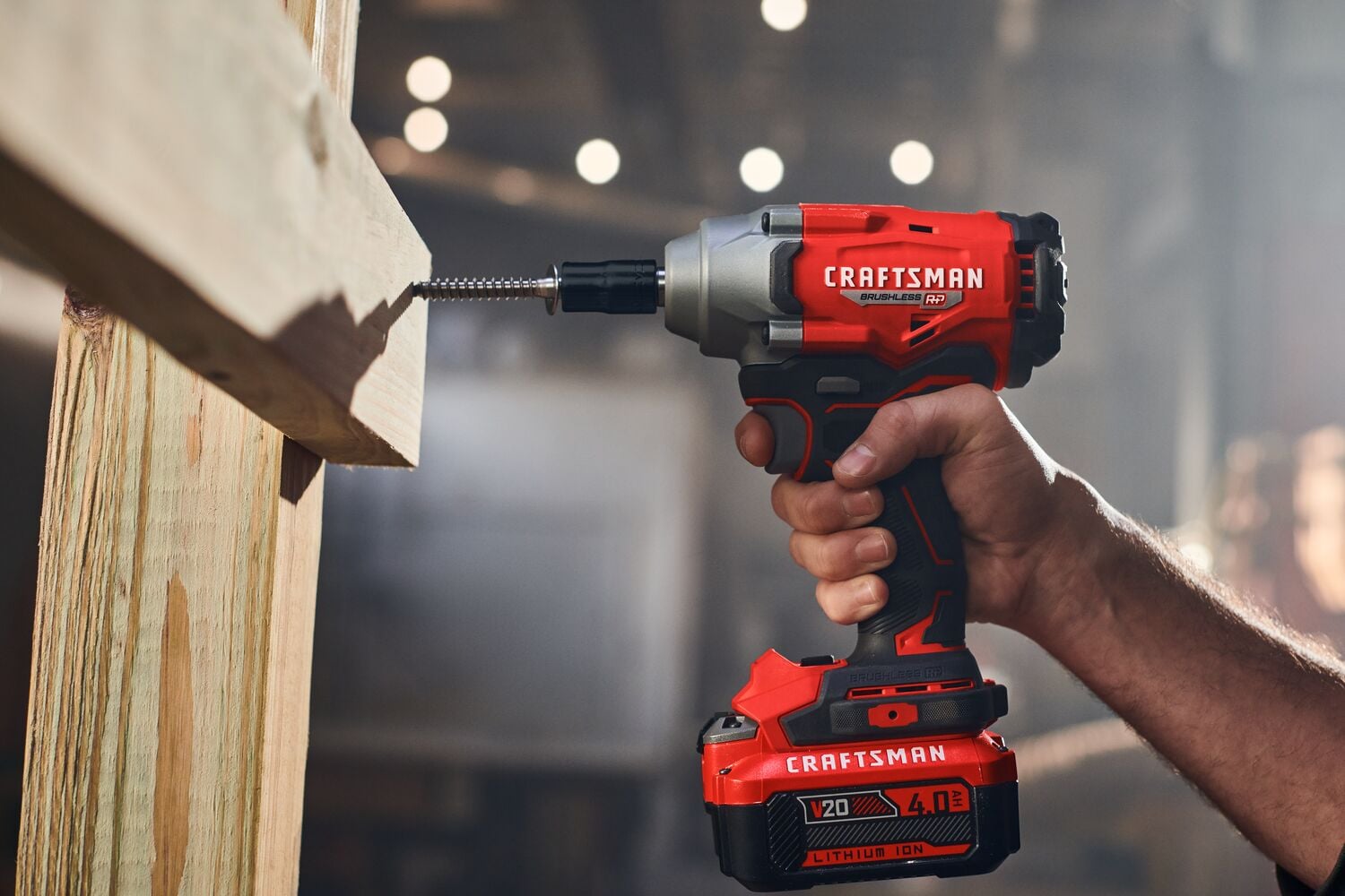 View of CRAFTSMAN Drills: Impact Driver  being used by consumer