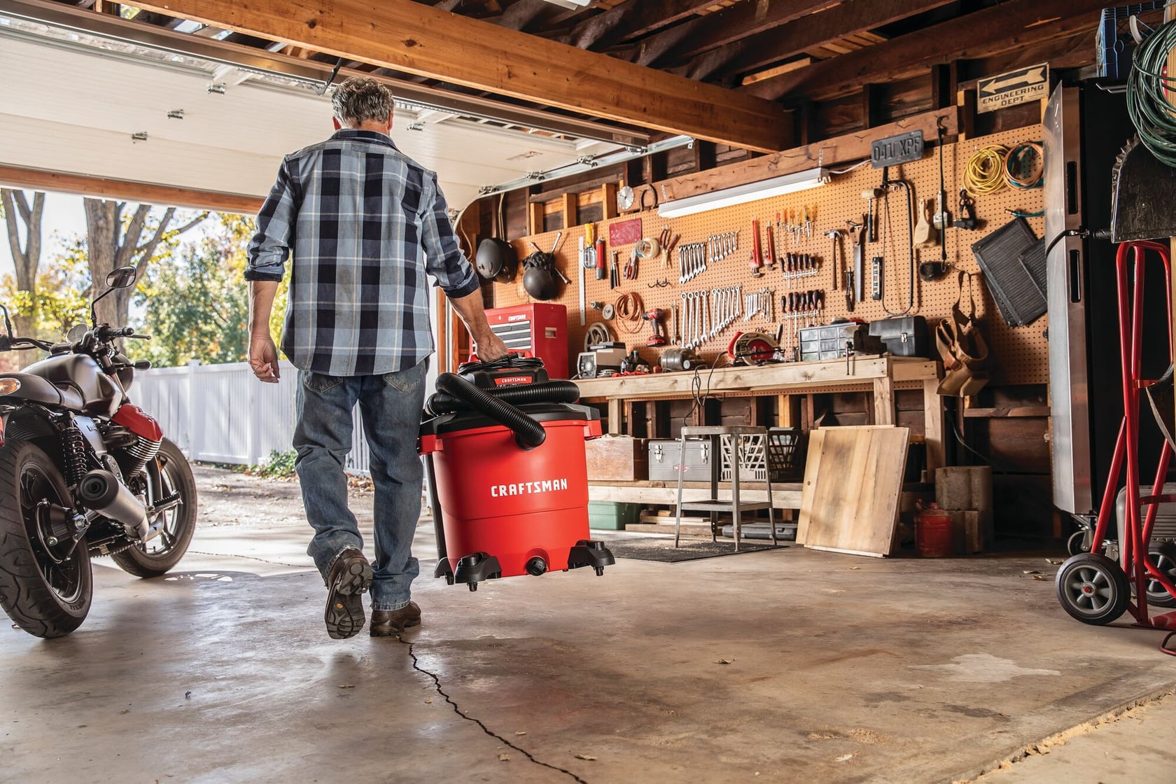 View of CRAFTSMAN Accessories: Vacuums  being used by consumer