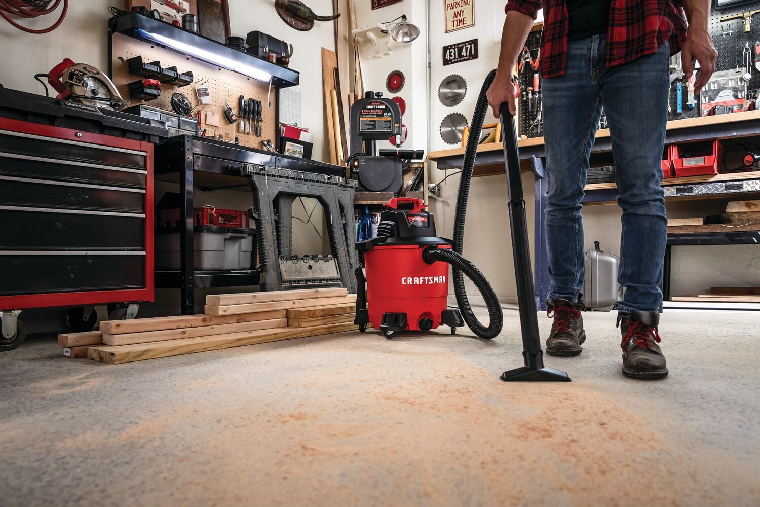 View of CRAFTSMAN Accessories: Vacuums  being used by consumer