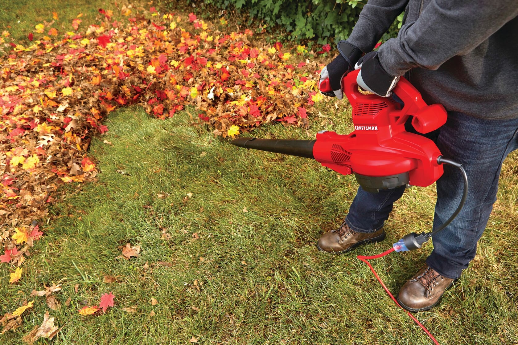View of CRAFTSMAN Leaf Blowers  being used by consumer