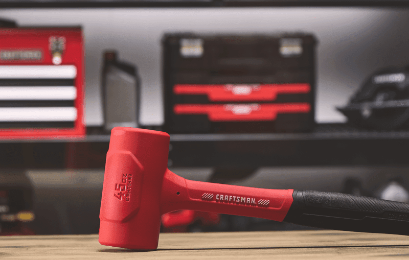 CRAFTSMAN 45 oz. Dead Blow Hammer in garage environment