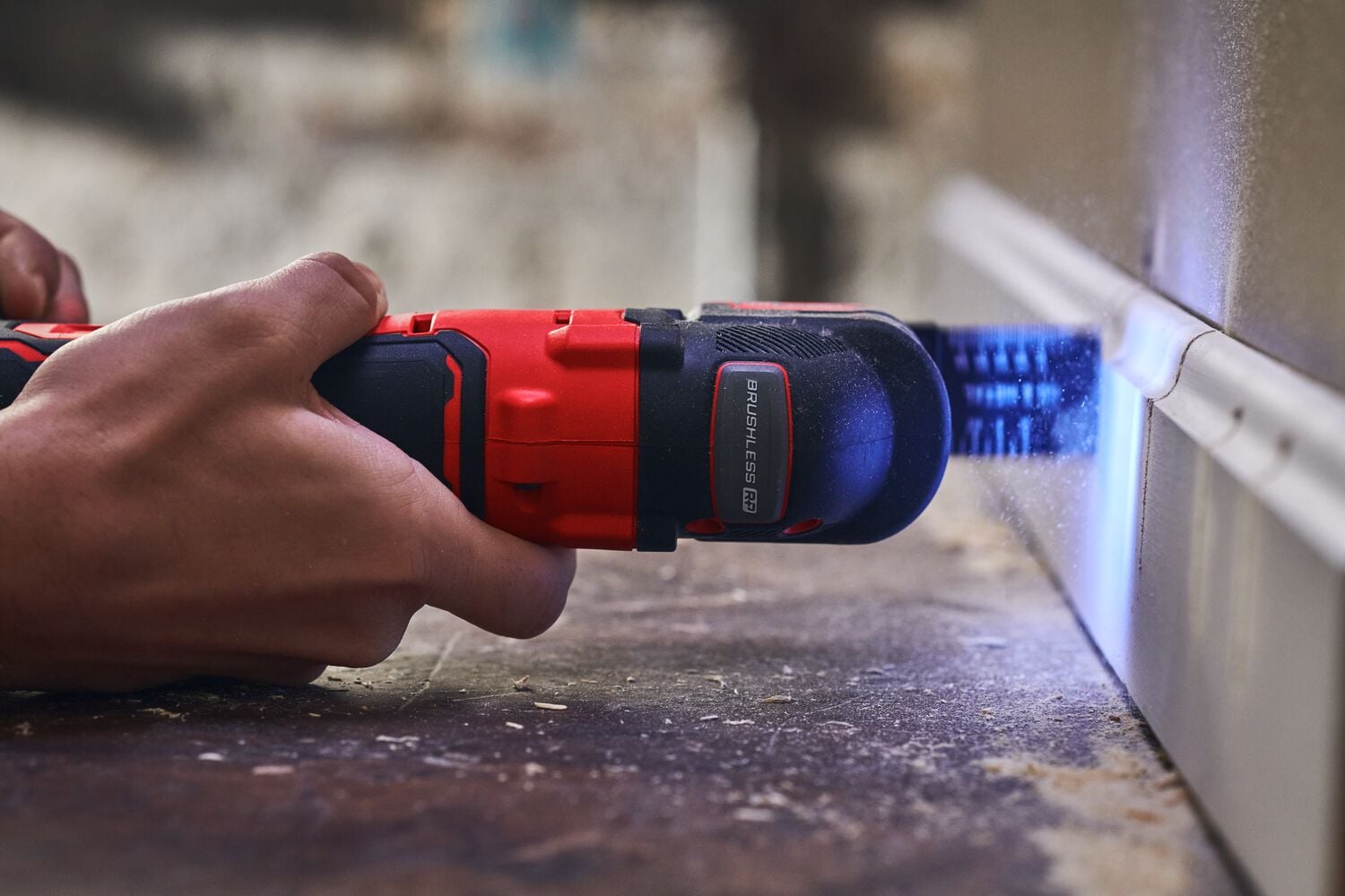 View of CRAFTSMAN Oscillating Multi-Tools being used by consumer