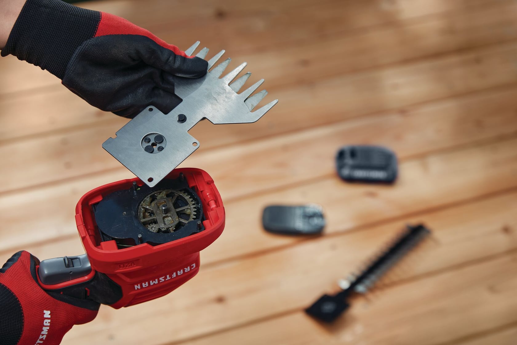 View of CRAFTSMAN Hedge Trimmers highlighting product features