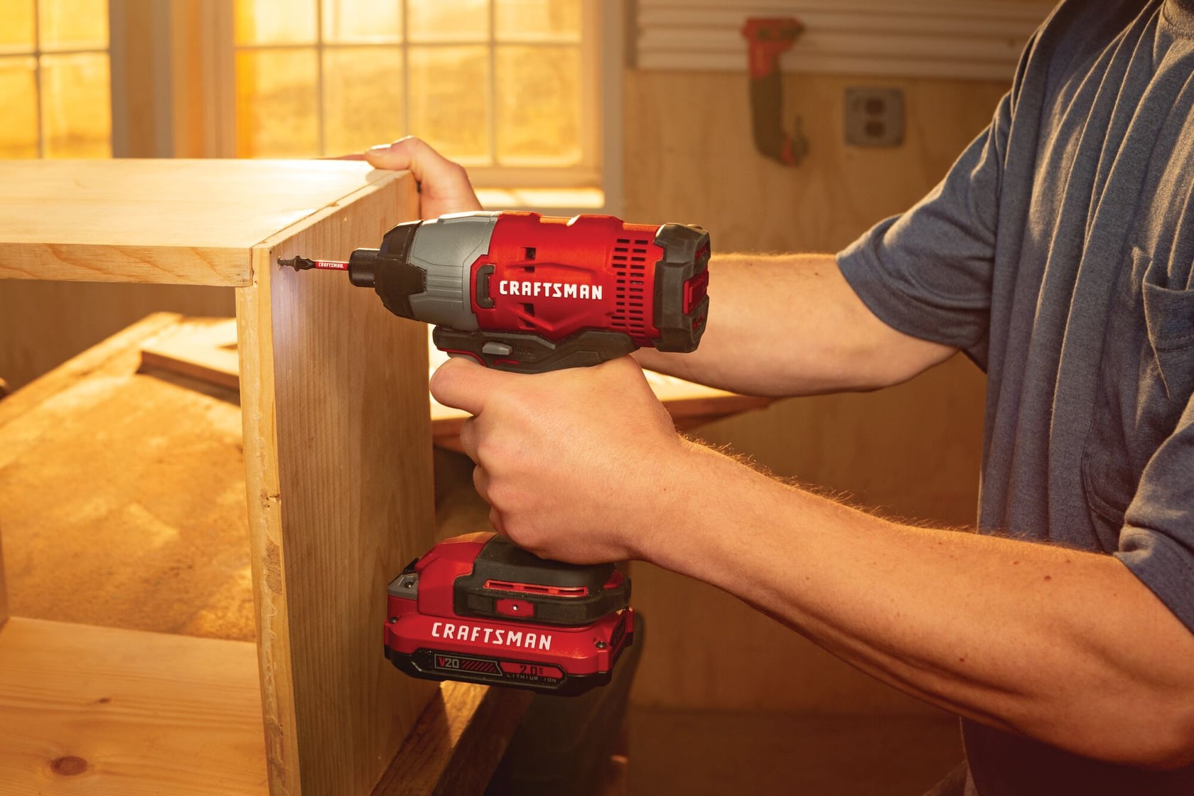 View of CRAFTSMAN Drills: Impact Driver  being used by consumer