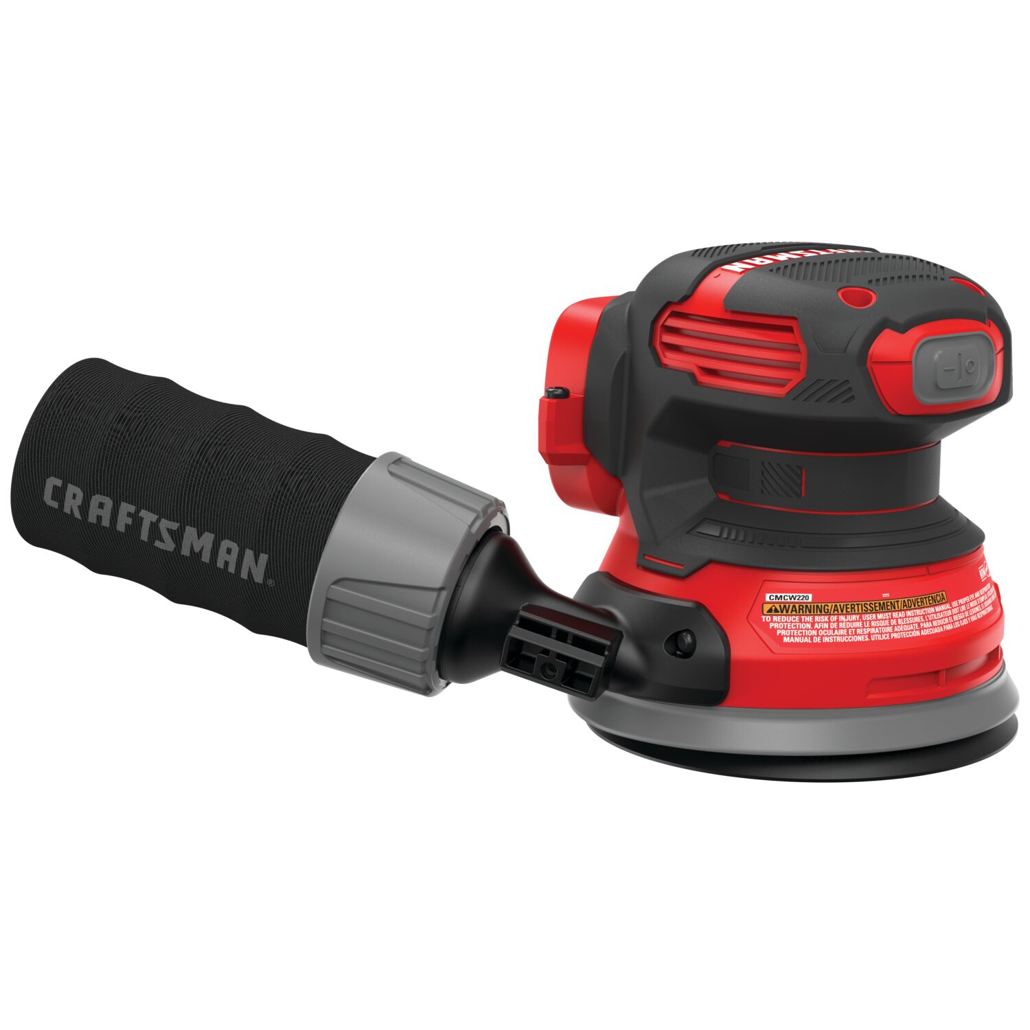 Profile of 20 volt cordless random orbit sander .