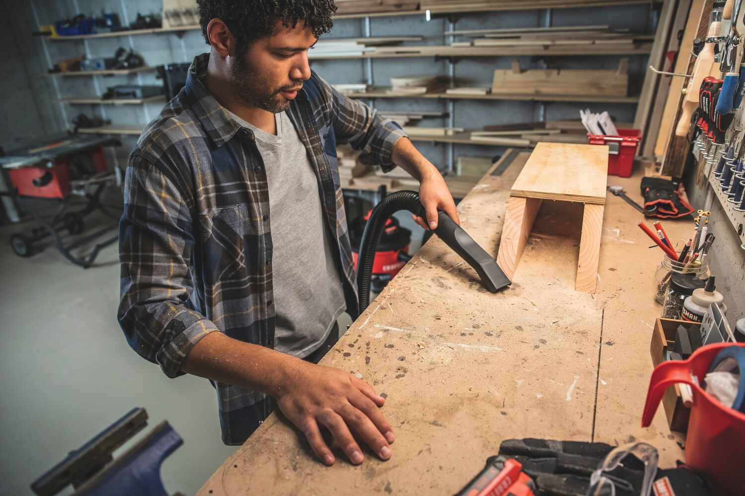 View of CRAFTSMAN Accessories: Vacuums  being used by consumer