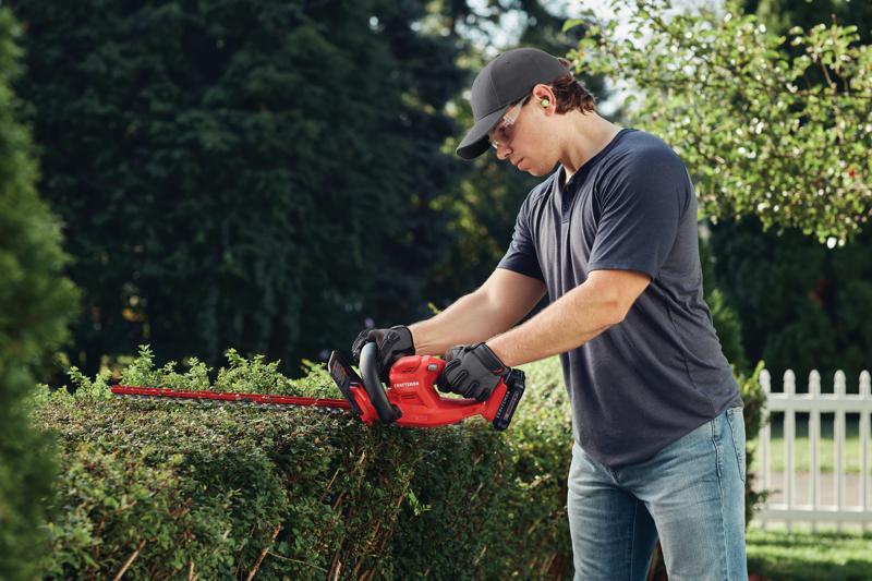 View of CRAFTSMAN Hedge Trimmers  being used by consumer