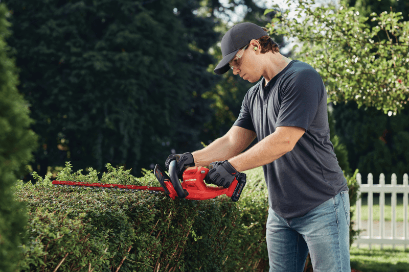 View of CRAFTSMAN Hedge Trimmers  being used by consumer