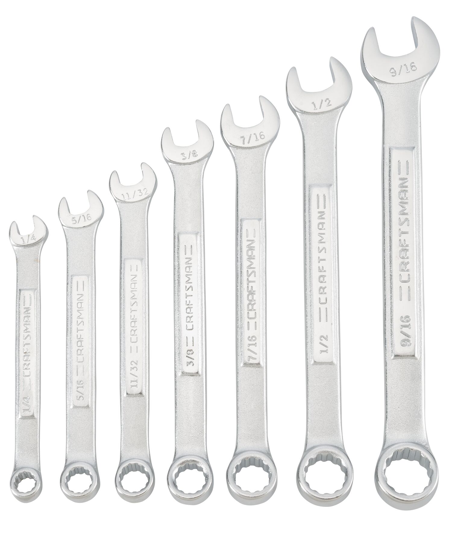 S A E 12 p t 7 piece wrench set.