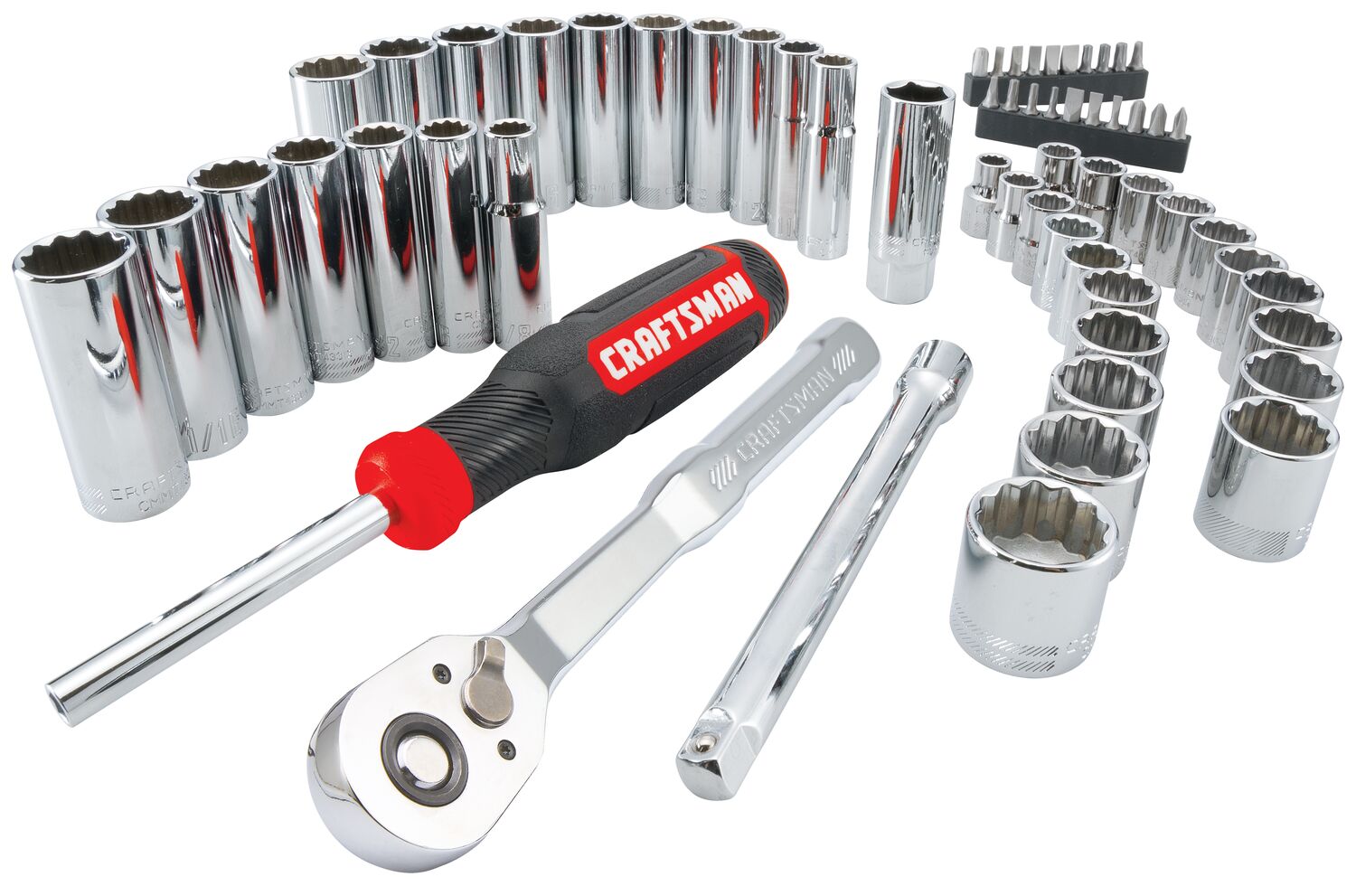 CRAFTSMAN  61PC MECH TOOL SET - full contents of set