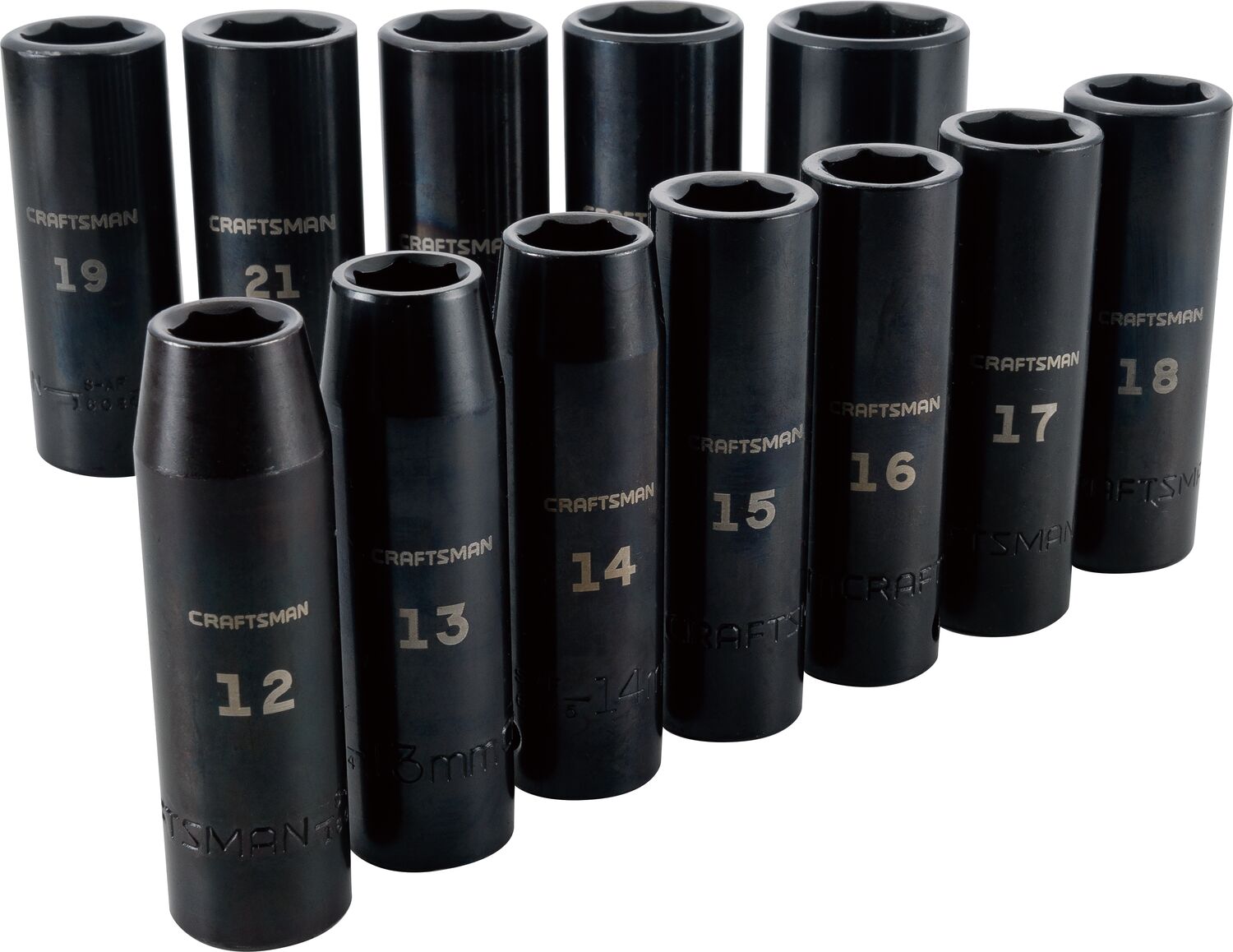 View of CRAFTSMAN Sockets: Impact on white background