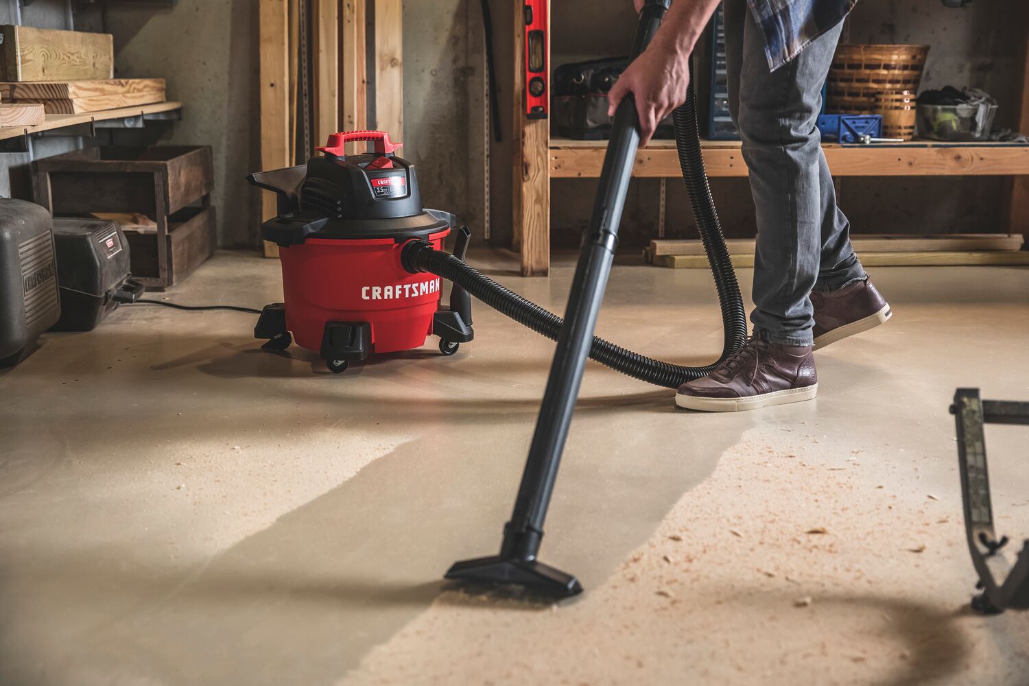 View of CRAFTSMAN Accessories: Vacuums  being used by consumer