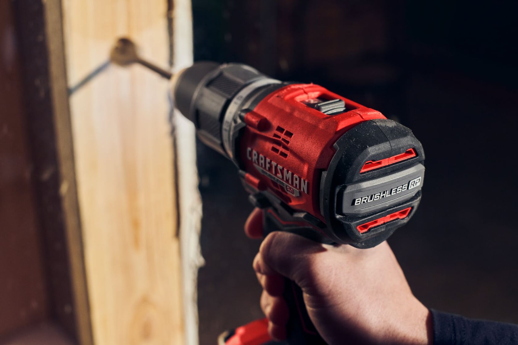 View of CRAFTSMAN Drills: Compact being used by consumer