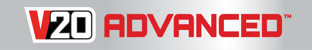 Craftsman V20 Advanced logo with red and black text, centered on a white background, LogosIcons SKU.
