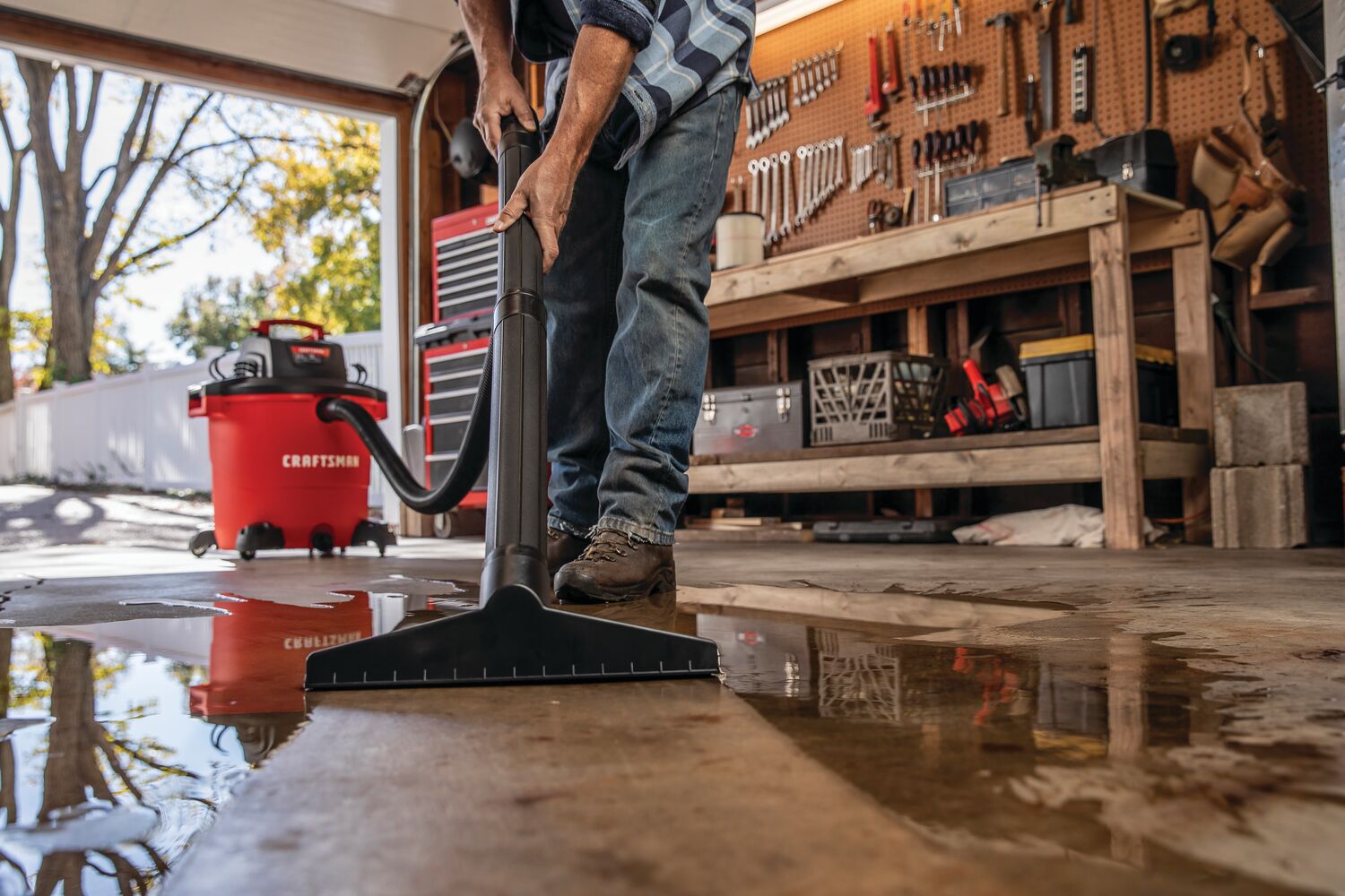 View of CRAFTSMAN Accessories: Vacuums being used by consumer