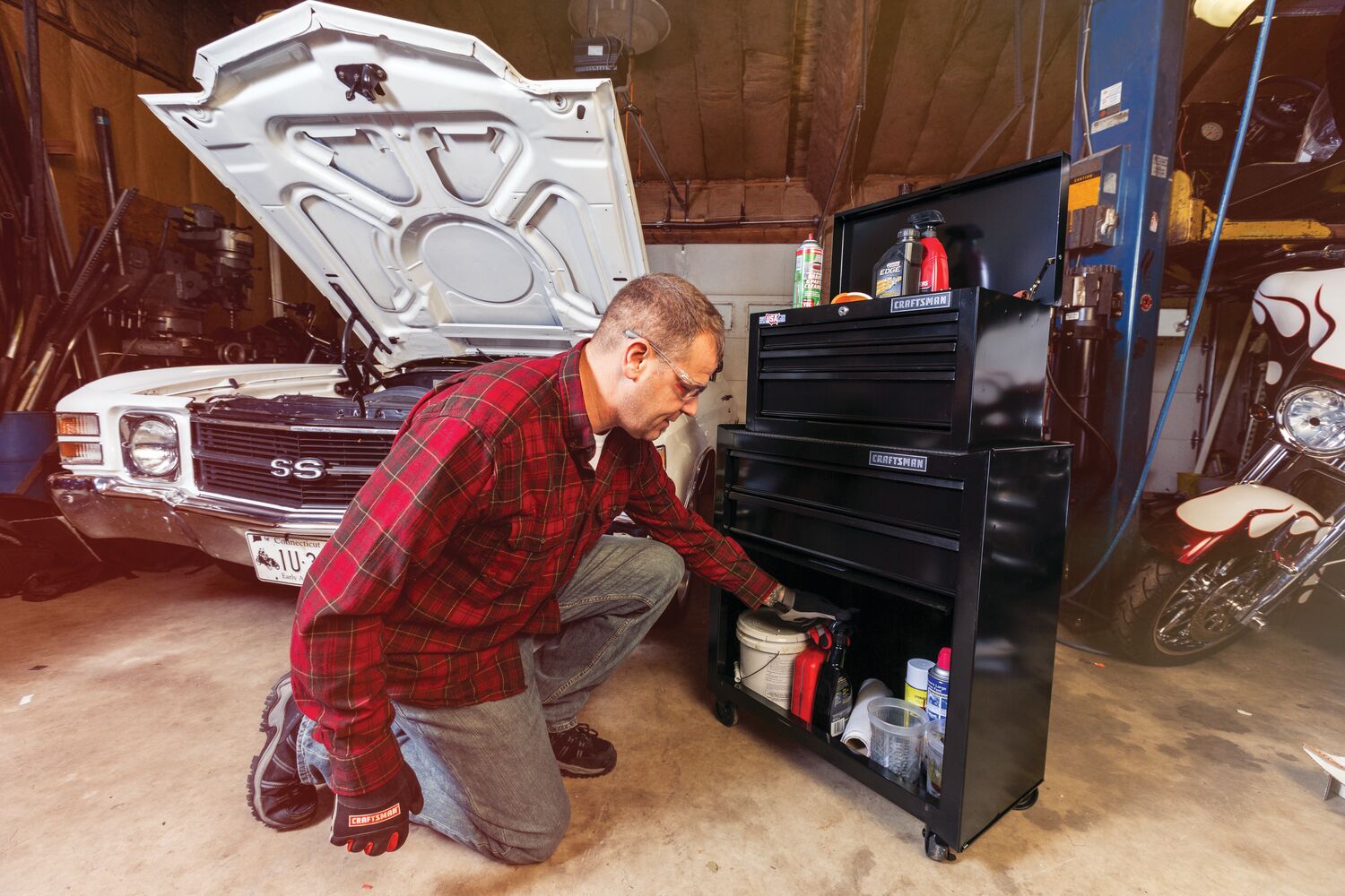 View of CRAFTSMAN Storage: Cabinets & Chests Rolling being used by consumer