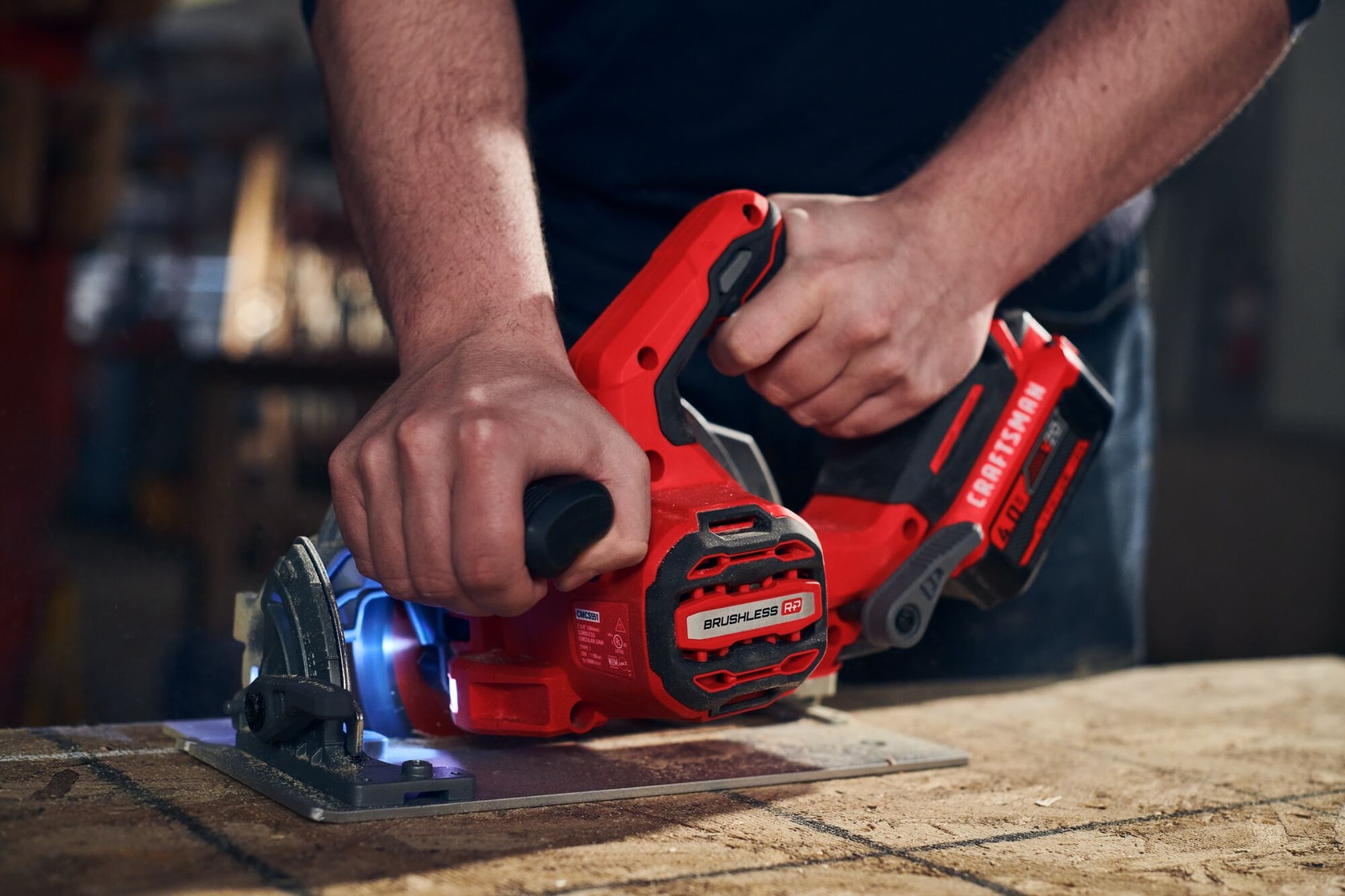 View of CRAFTSMAN Circular Saws being used by consumer