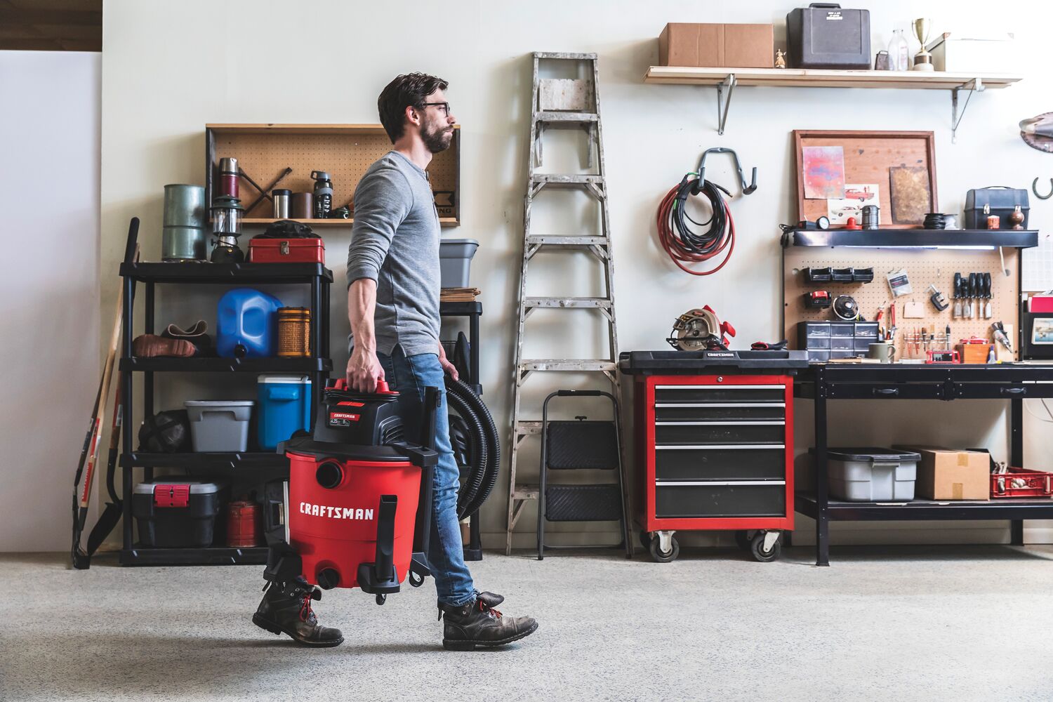 View of CRAFTSMAN Accessories: Vacuums being used by consumer