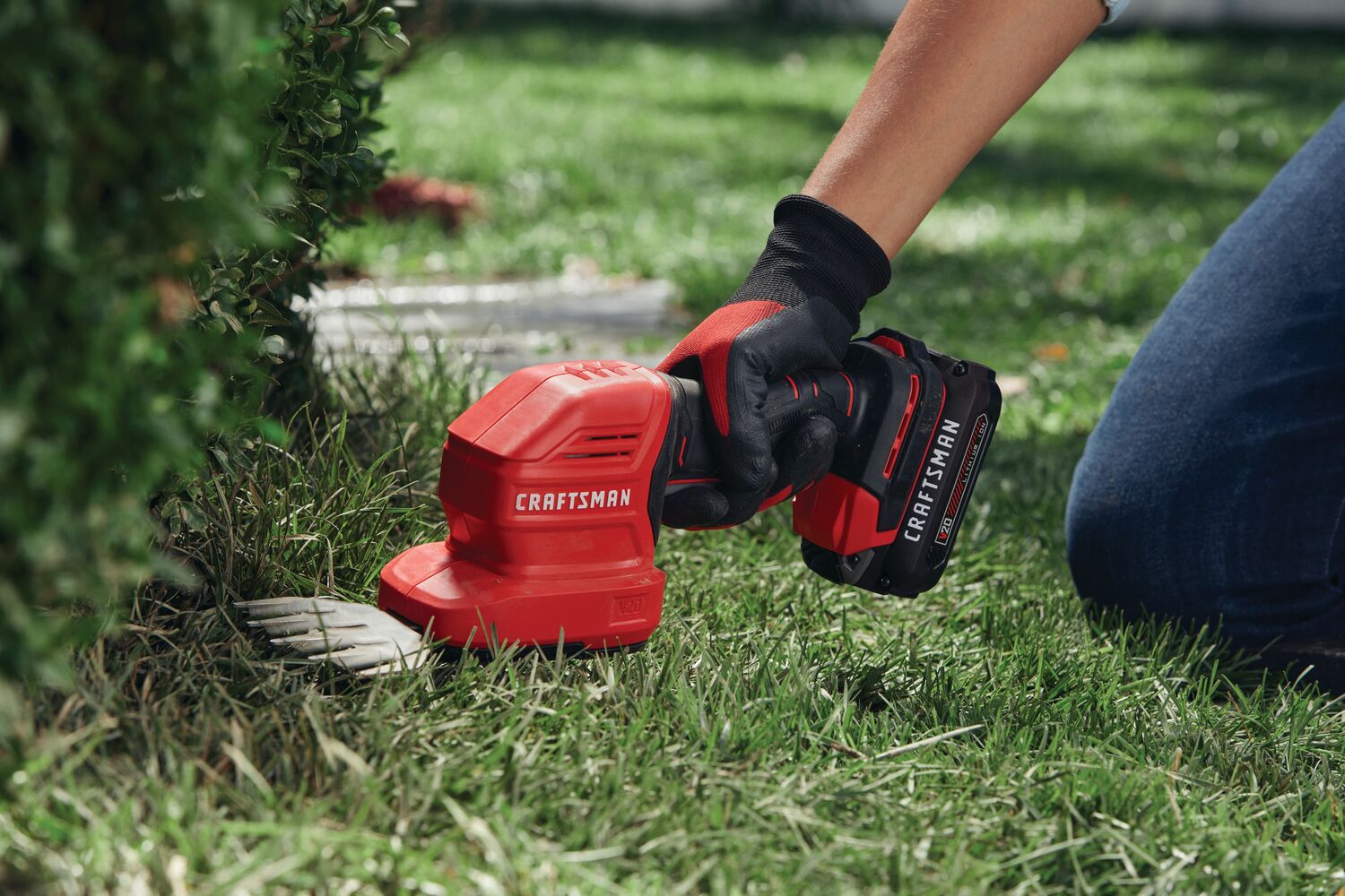 View of CRAFTSMAN Hedge Trimmers being used by consumer