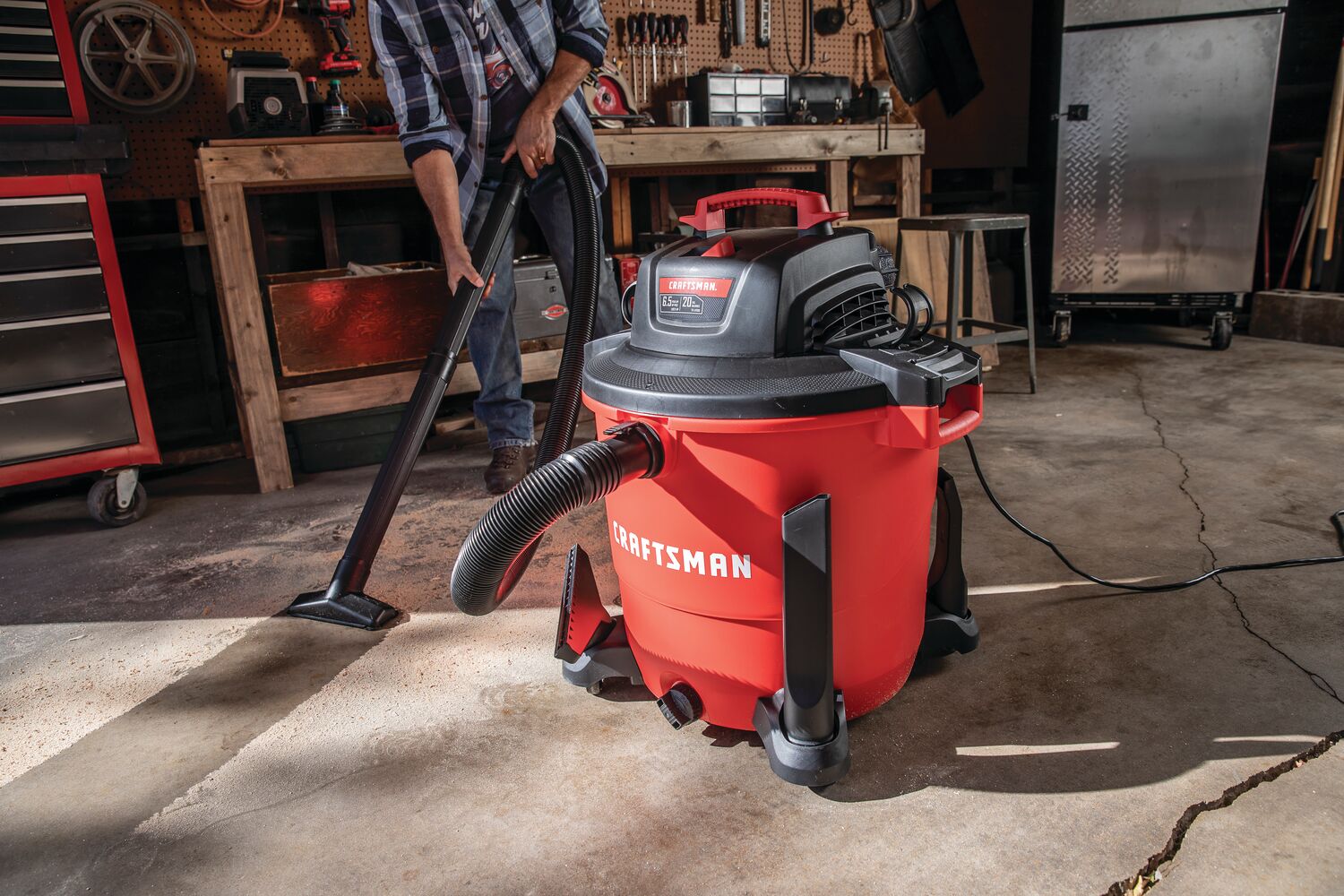 View of CRAFTSMAN Accessories: Vacuums being used by consumer