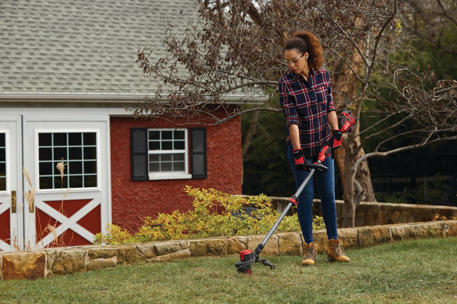 View of CRAFTSMAN String Trimmers being used by consumer