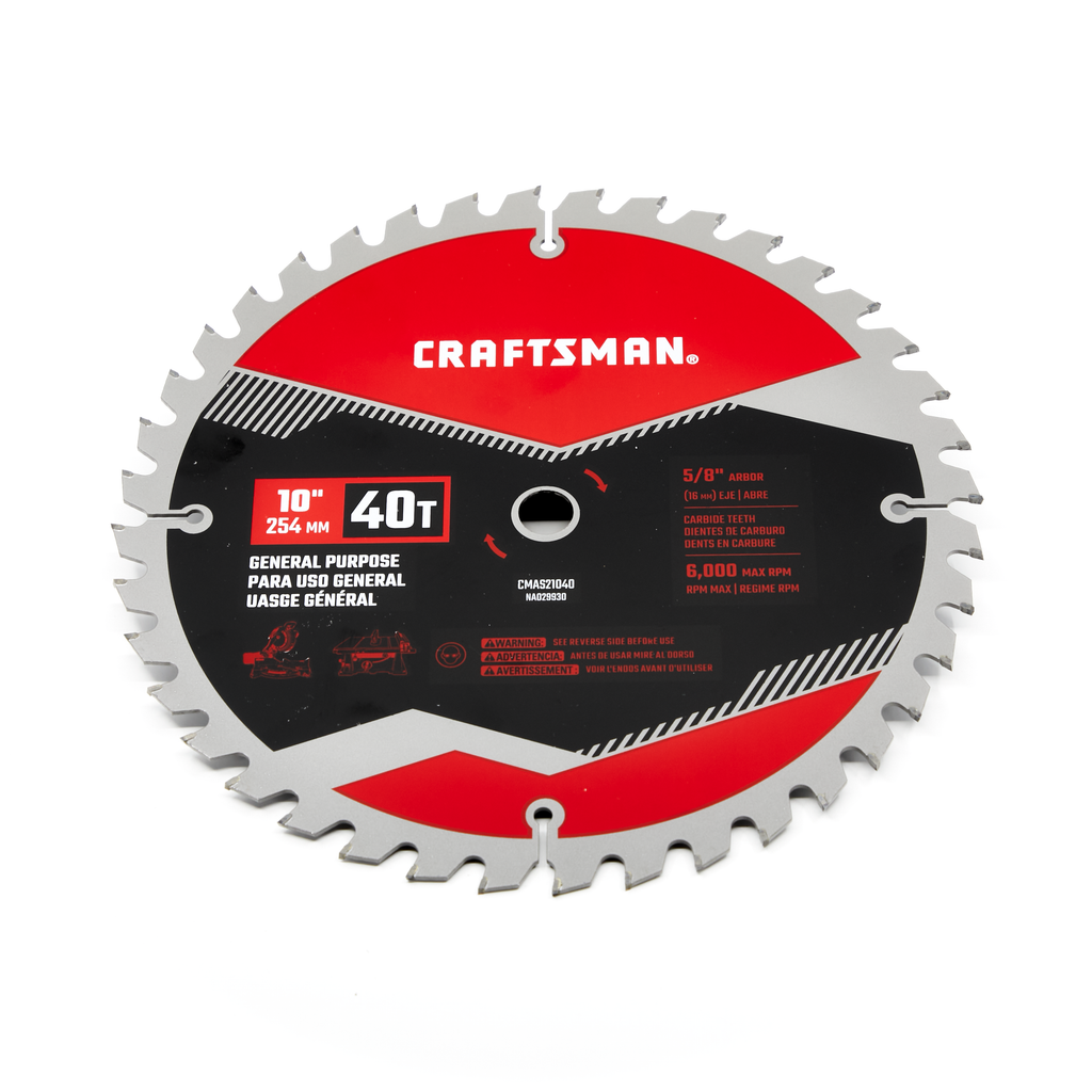 10-In. 40T General Purpose Saw Blade