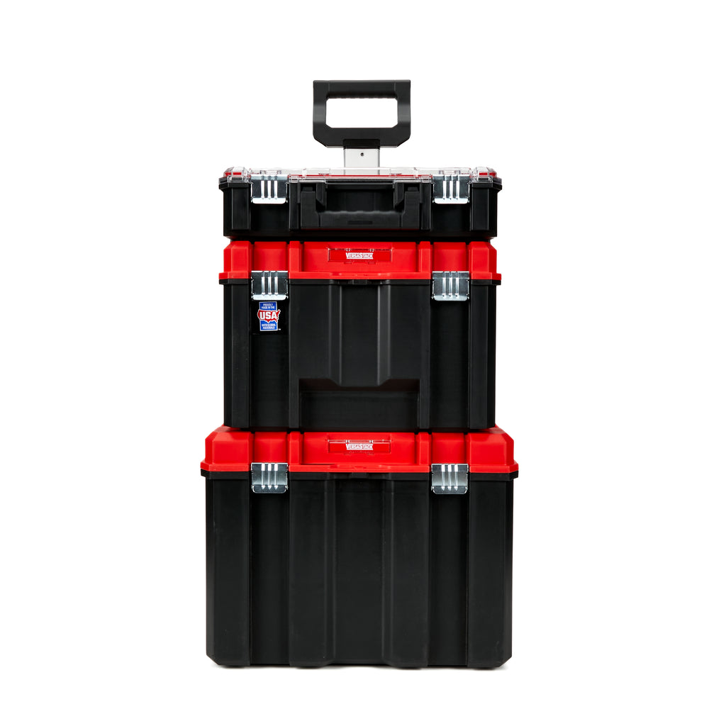 VERSASTACK™ System Tower With Middle Deep Tool Box And Organizer