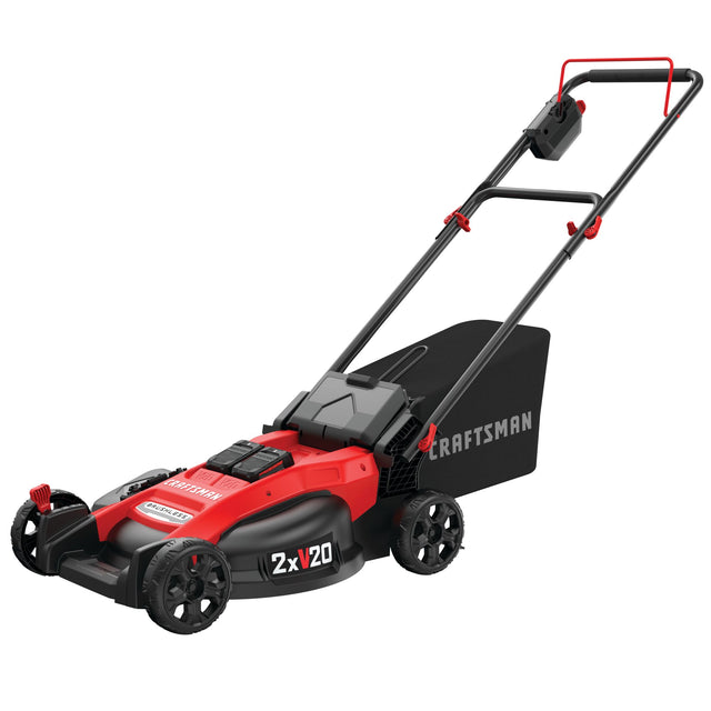 V20* 2x20V MAX* 20-in. Brushless Cordless Push Mower (2x 5.0Ah) With Axial Blower