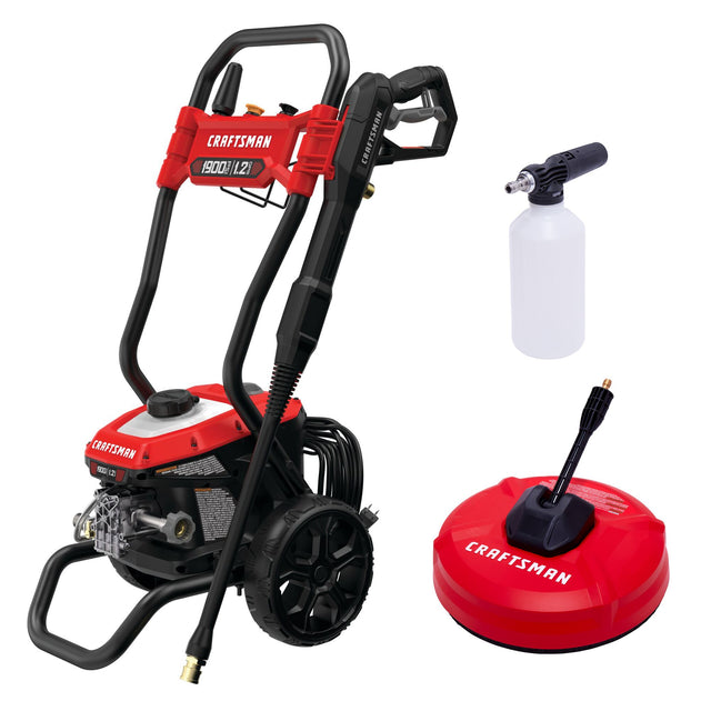 Electric Cold Water Pressure Washer (1900 MAX PSI*) with 12
