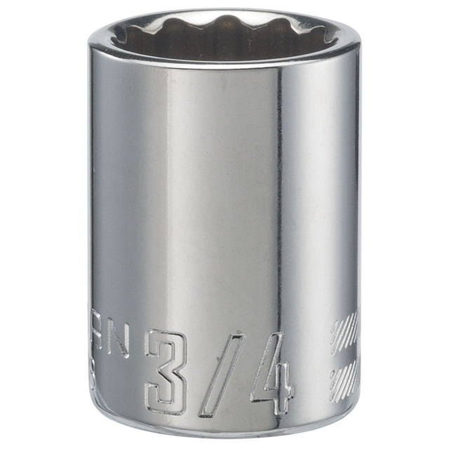 1/2-in Drive 3/4-in 12 Point SAE Shallow Socket