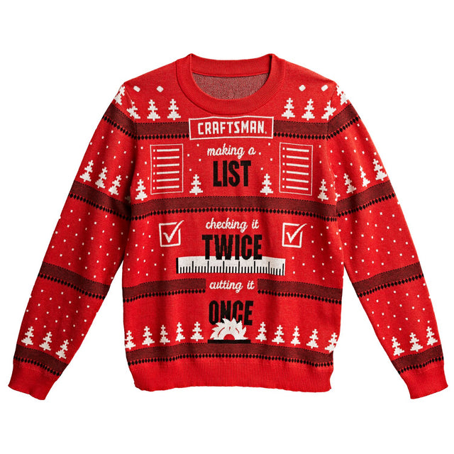 CRAFTSMAN® Merry Measurements Holiday Sweater- Unisex