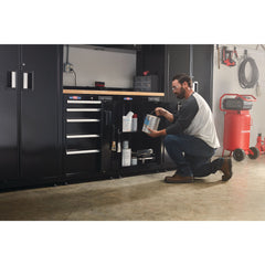 63 in-Wide Welded Metal Storage Suite with Cabinet Storage (4 pc)