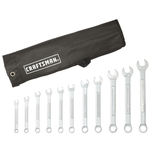 Wrench Set mm 11Pc - Tool Roll