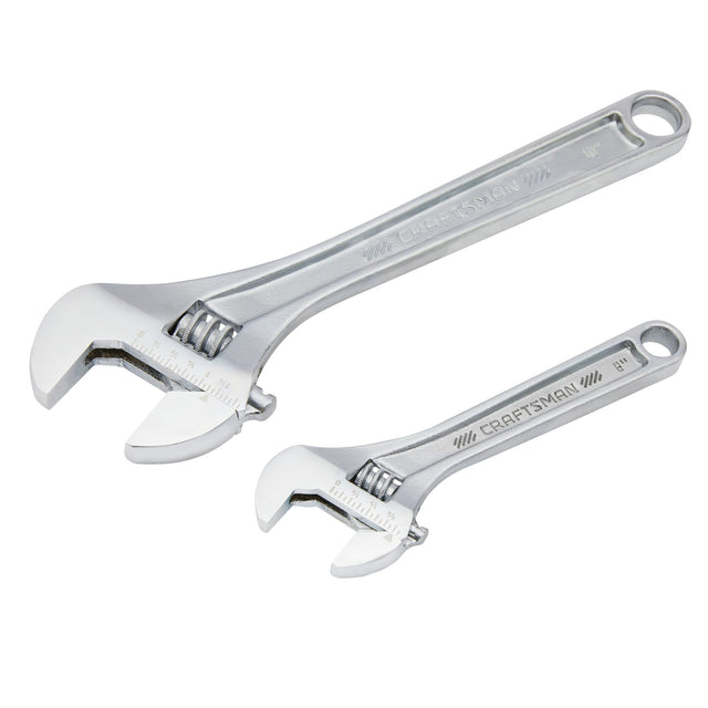 2Pc All Steel Wrench Set