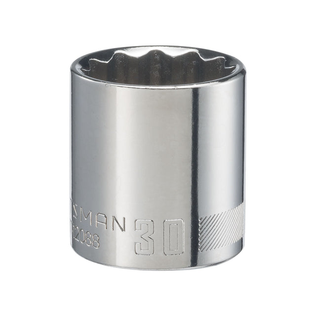 1/2-in Drive 30mm 12 Point Shallow Socket