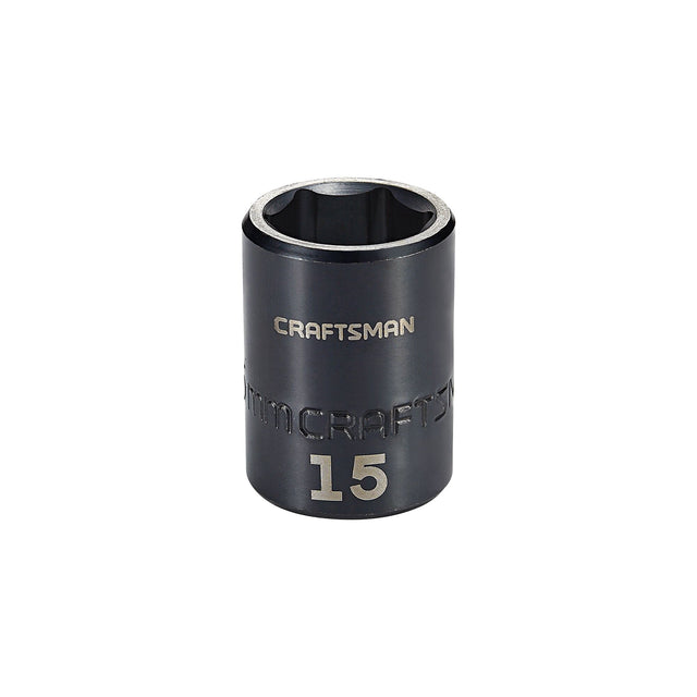 3/8-in Drive 15mm Metric Impact Shallow Socket