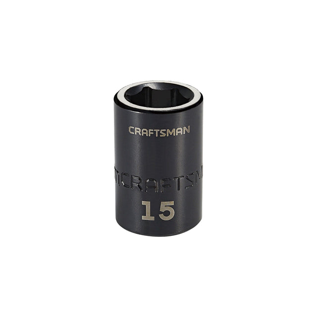 1/2-in Drive 15mm Metric Impact Shallow Socket