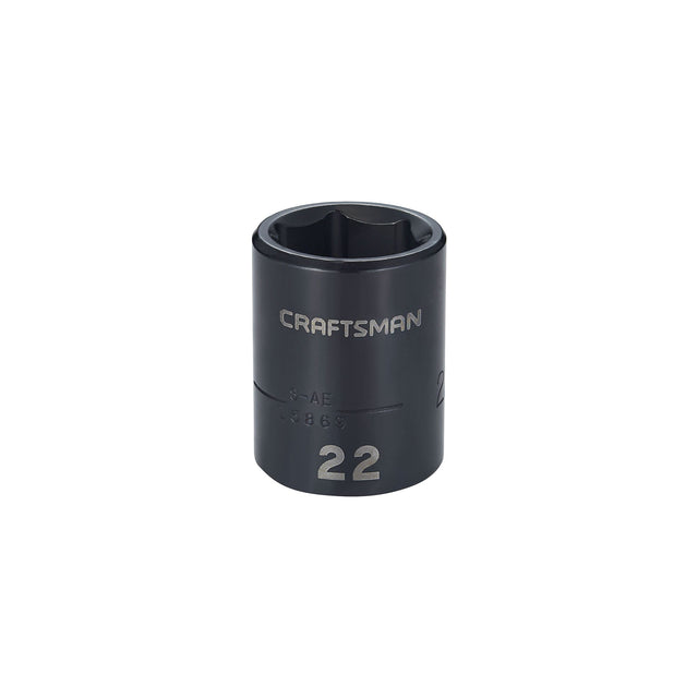 1/2-in Drive 22mm Metric Impact Shallow Socket