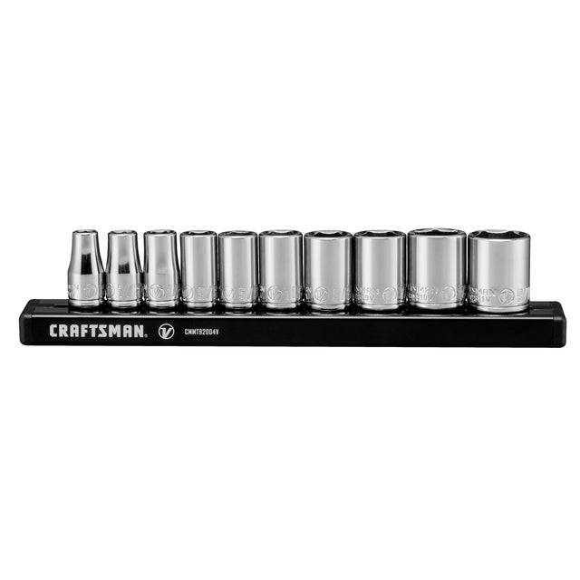 V-Series™ 1/4 in Drive SAE 6-Point Socket Set (10 pc)
