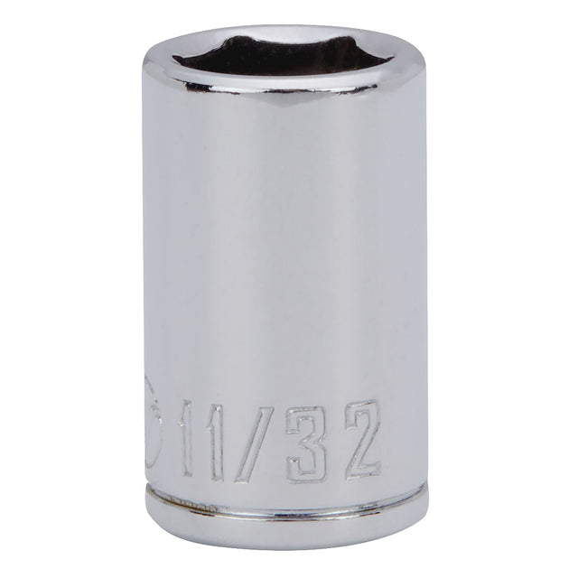 1/4 Dr 6-Point Shallow Socket  11/32