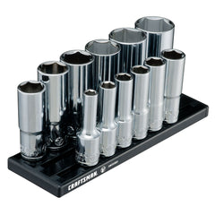 V-Series™ 3/8 in Drive SAE Deep 6-Point Socket Set (12 pc)