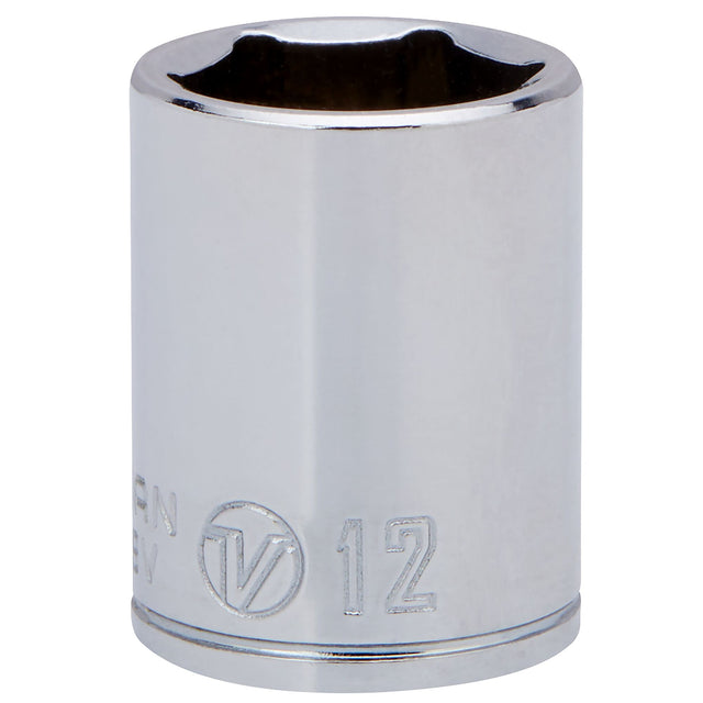 1/4 Dr 6-Point Shallow Socket 12
