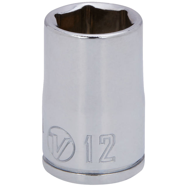 3/8 Dr 6-Point Shallow Socket 12