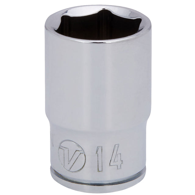 3/8 Dr 6-Point Shallow Socket 14