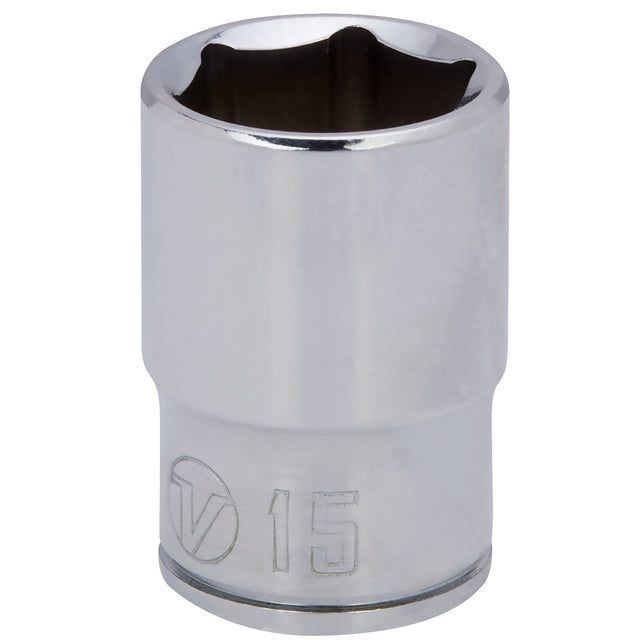 3/8 Dr 6-Point Shallow Socket 15