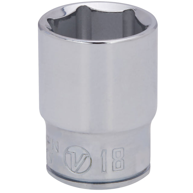 3/8 Dr 6-Point Shallow Socket 18